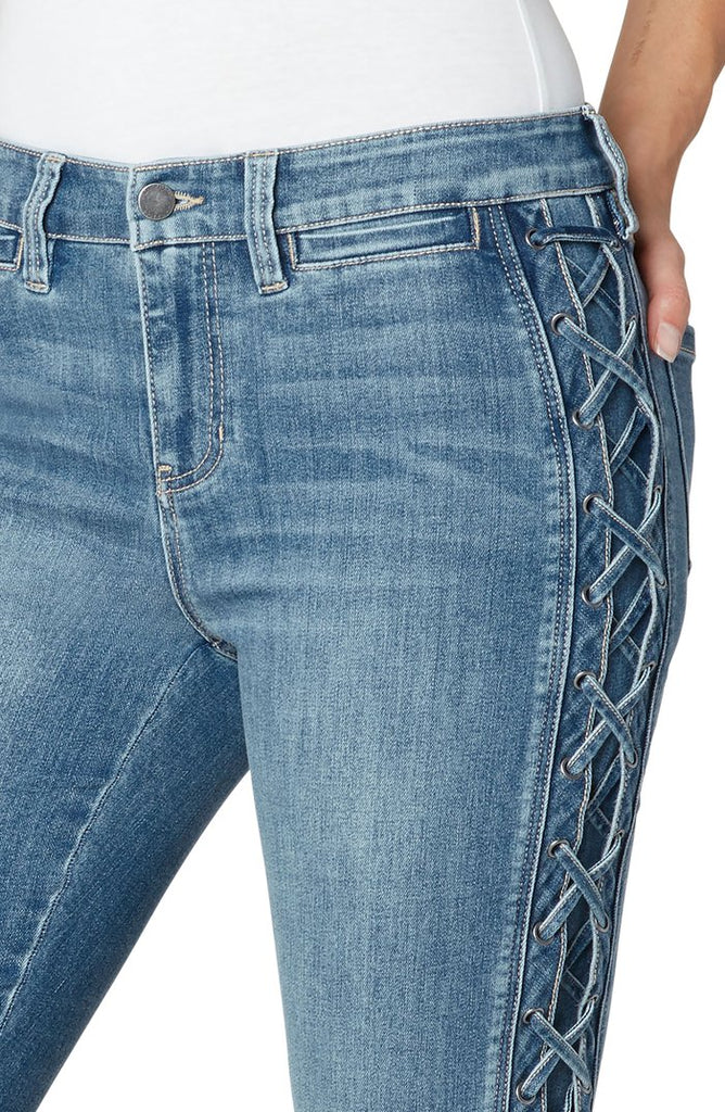 Liver Pool Abby Crop Skinny W Lace up Side LM7691F91 SS21 - Saratoga Saddlery & International Boutiques