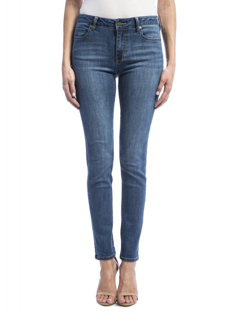 Liverpool Jeans Abby Skinny in Montauk Mid Blue - Saratoga Saddlery & International Boutiques
