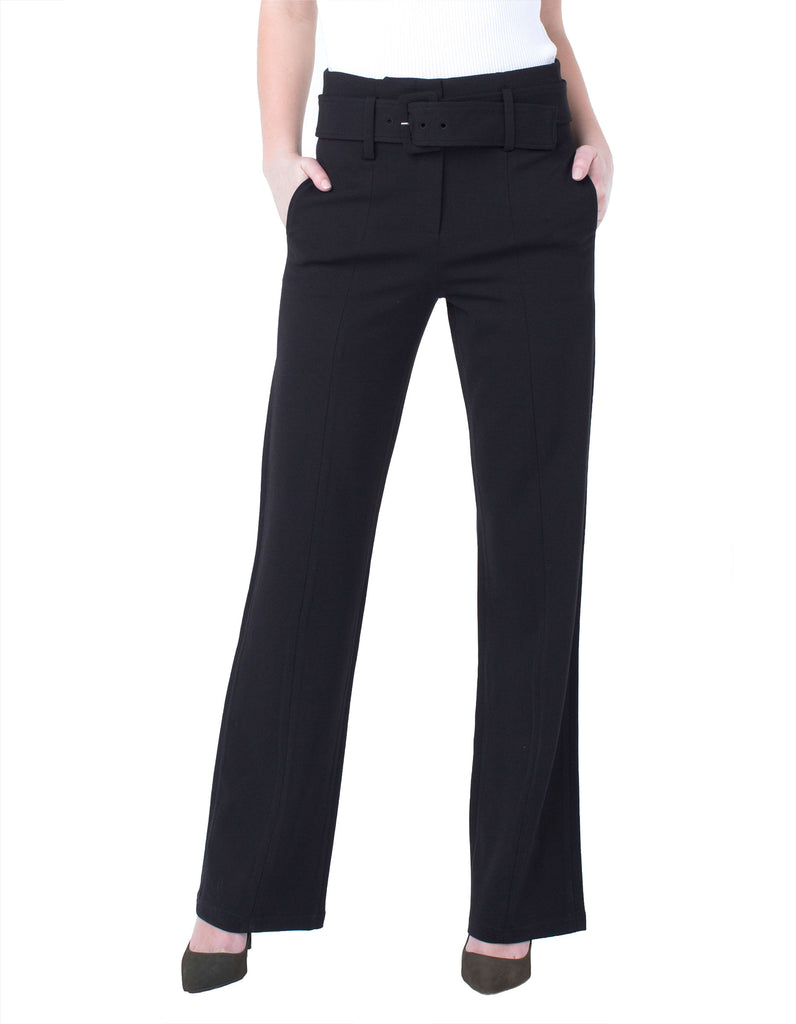 Liverpool Taylor High Waist Belted Trouser - Saratoga Saddlery & International Boutiques