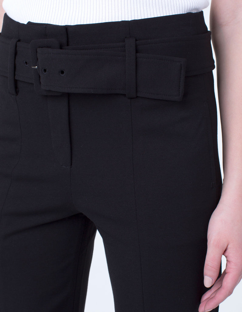 Liverpool Taylor High Waist Belted Trouser - Saratoga Saddlery & International Boutiques