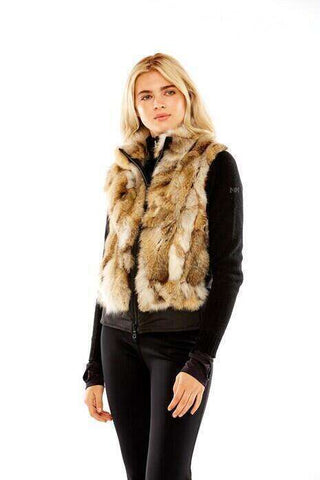 Bergen Of Norway Womens Ashley Camo Finnish Raccoon Fur Winter Bomber Jacket