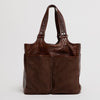 Moore & Giles Belle Picnic Tote in Nubuck Bison Chocolate