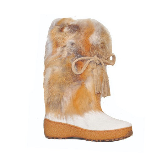 Gaorui Women’s Winter Boots – Faux Suede, Tassel Detail, Anti-Skid Rubber Sole