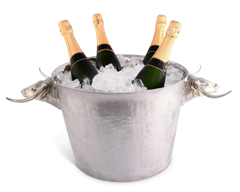 Vagabond House Long Horn Steer Ice Tub Punch Bowl W818S - Saratoga Saddlery & International Boutiques