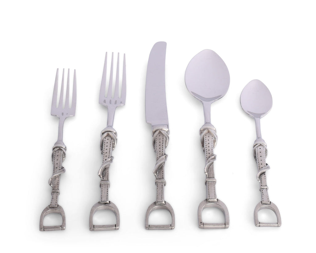 Vagabond House Stirrup Flatware 5-Piece Place Setting - S1 - Saratoga Saddlery & International Boutiques