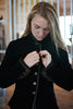 Artico Gringolino Ruffle Leather Jacket Black - Saratoga Saddlery & International Boutiques