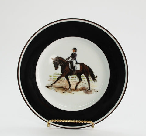 Artfully Equestrian Salad Plate Hunter Horse HH-004
