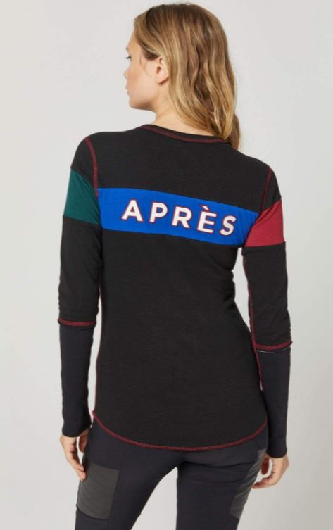 Alp N Rock Retro Apres Crew Shirt in Black - Saratoga Saddlery & International Boutiques
