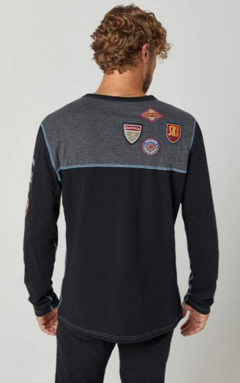Alp N Rock Ski Patch Men's Crew Shirt in Black F1MTCW04BLK FW21 - Saratoga Saddlery & International Boutiques