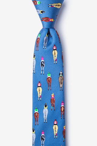 Alynns' Men's Silk Tie At the Rail SS23