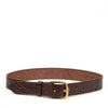 Clever with Leather Hoofprint Belt - Dark Brown - Saratoga Saddlery & International Boutiques