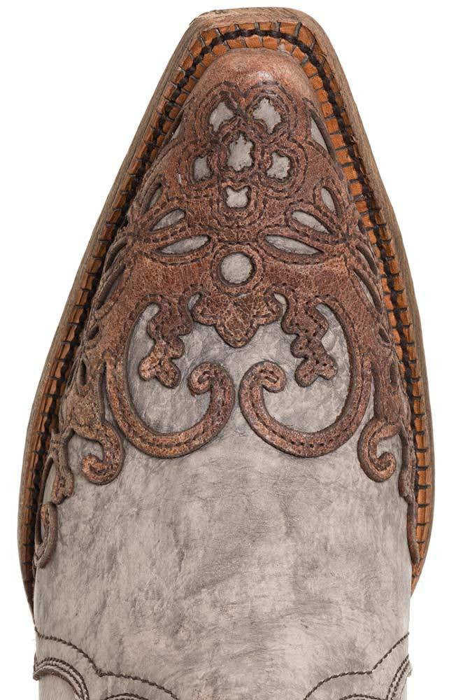 Corral Women's Laser Overlay Boot in Cognac A2665