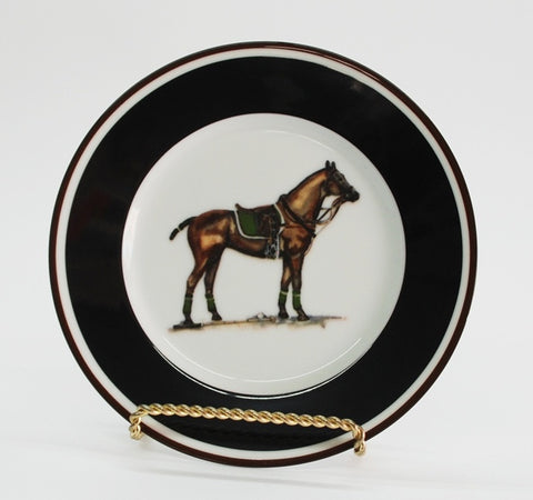 Artfully Equestrian Breakfast Plate Polo GREEN Saddle Pad