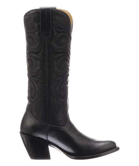 Lucchese Womens Black Fashion Cowboy Boot M5064 - Saratoga Saddlery & International Boutiques