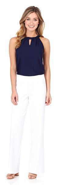 Jude Connally Trixie Ponte Pant in White - Saratoga Saddlery & International Boutiques
