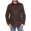 Gimo Army Wash Leather Jacket 4Pocket - Saratoga Saddlery