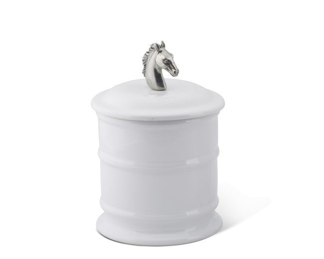 Vagabond House Horse Head Stoneware Canisters - Saratoga Saddlery & International Boutiques
