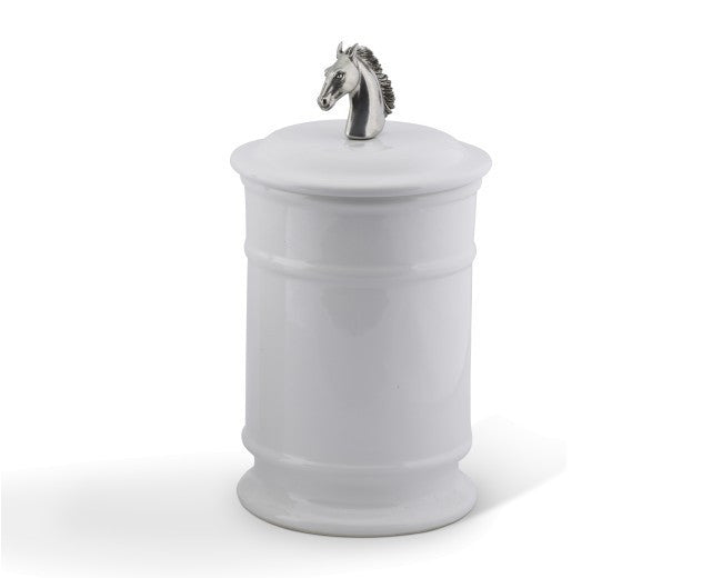 Vagabond House Horse Head Stoneware Canisters - Saratoga Saddlery & International Boutiques