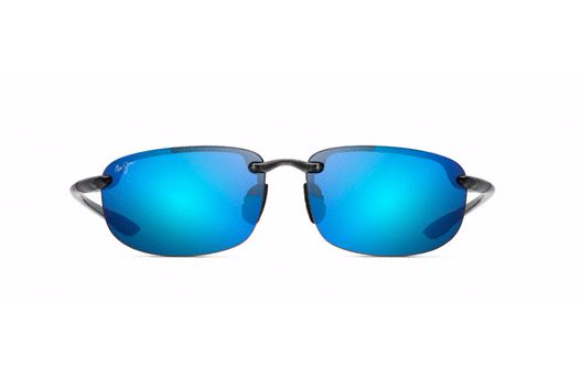 Maui Jim Ho'okipa Sunglasses in Smoke Grey with Blue Hawaii