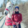 Horze Kids & Ponies Trine Fleece Jacket in Ruby Red - Saratoga Saddlery