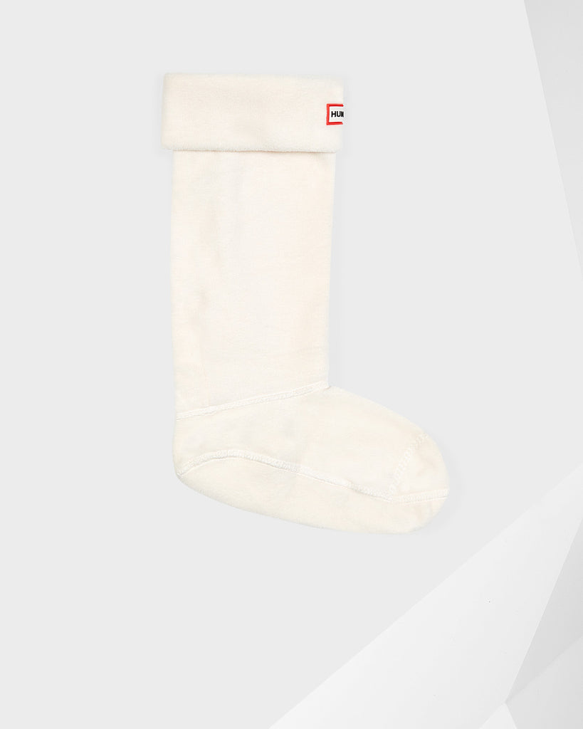 Hunter Fleece Boot Socks in Cream - Saratoga Saddlery & International Boutiques