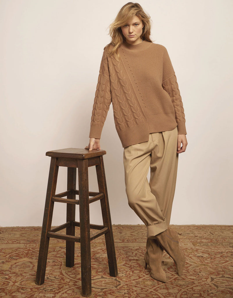 Leo & Ugo Women's Asymmetrical Sweater - Saratoga Saddlery & International Boutiques