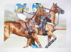 Melinda Brewer Polo Watercolor Painting - Saratoga Saddlery