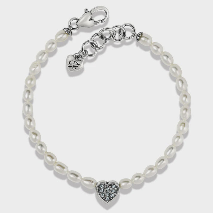 Brighton Meridian Zenith Heart Pearl Bracelet JF0012 FW22