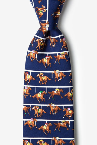 Alynn Mens Silk Holiday Tie In Blue Extreme Santa FW19 AL-30-15-76