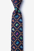 Alynn Men's Silk Tie Stone Cold Fox Tie - Green Silk FW23