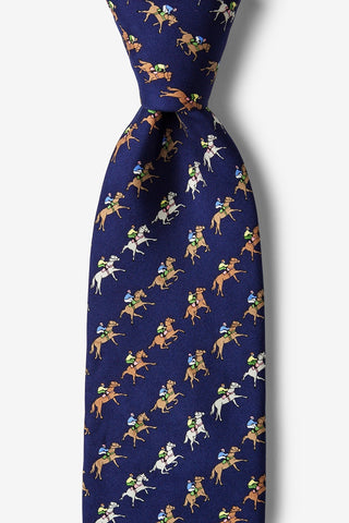 Alynns' Men's Silk Tie At the Rail SS23