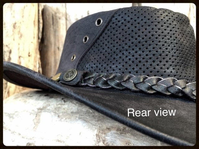 Outback Survival Gear Wellington Breeze Goat Hat H8203 Black - Saratoga Saddlery & International Boutiques