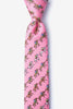 Alynn Men's Silk Skinny Tie Win Place Show in Pink