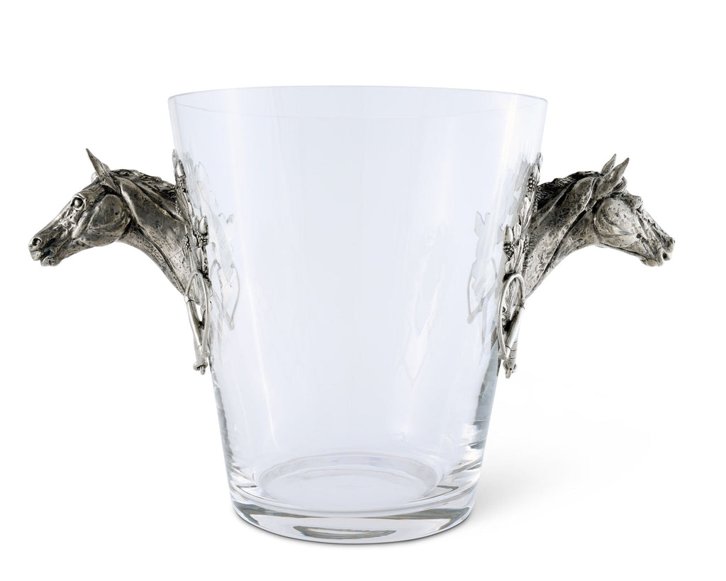 Vagabond HORSE HEAD GLASS ICE BUCKET H126HL