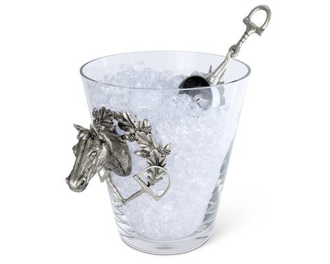 Vagabond House Double Old Fashioned Glass Horse Head