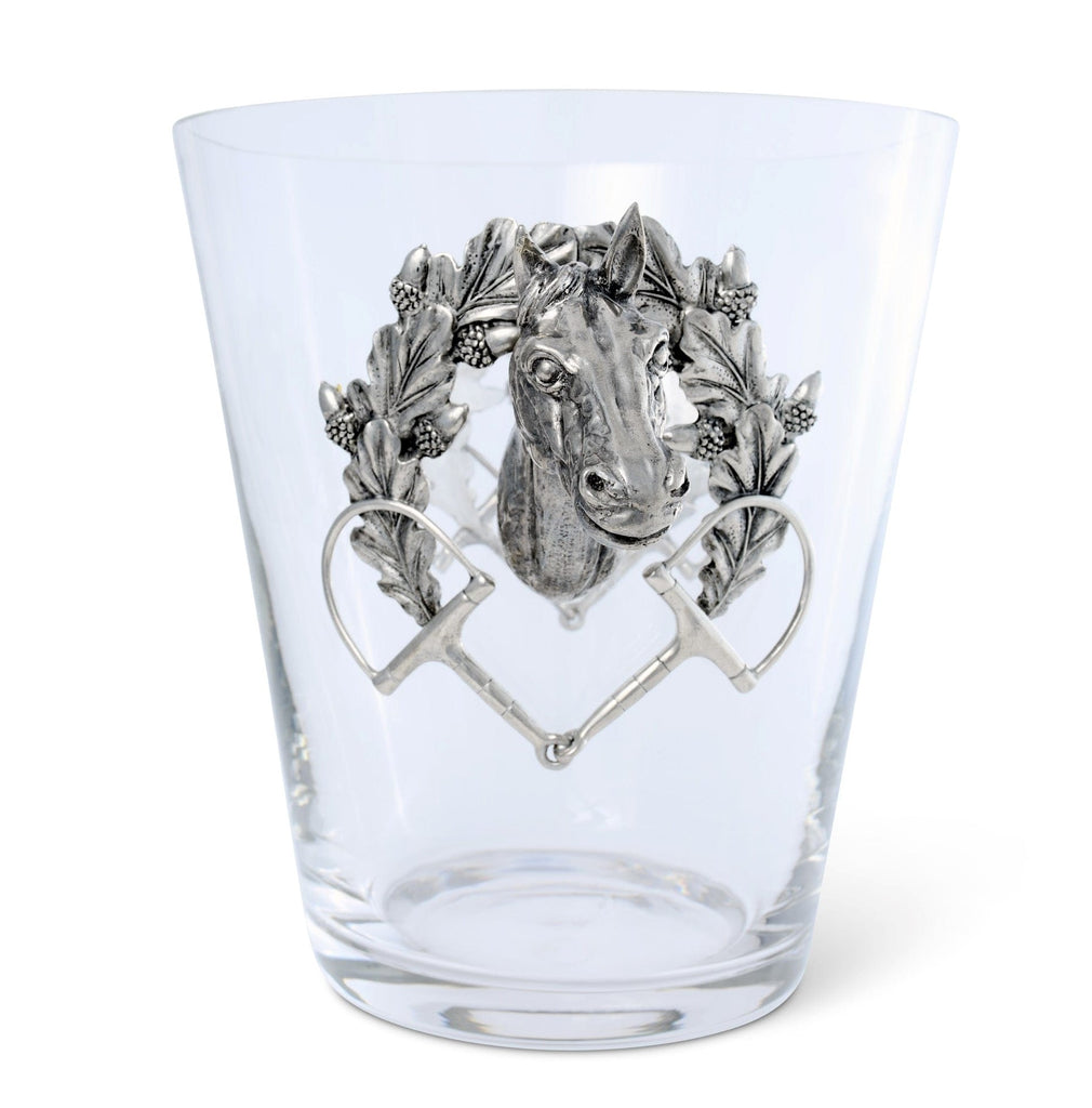 Vagabond HORSE HEAD GLASS ICE BUCKET H126HL