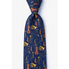 Alynn Men's Well Orchestrated Silk Tie in Navy Blue - Saratoga Saddlery & International Boutiques