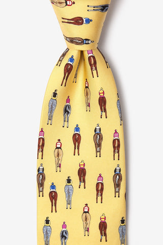 Alynn  Men's Silk Tie Bringing Up the Rear