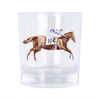 Racing Horse Rocks Glass