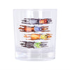 Birds Eye Horse Racing Rocks Glass