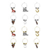 12-Piece Equestrian Wine Charms AWT-1476P SS25