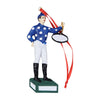 Blue Jockey Ornament
