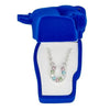 AWST Int'l Aqua Rhinestone Horseshoe Necklace w/Horse Head Gift Box: Multi