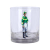 Green Standing Jockey Rocks Glass