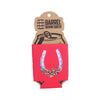 Horseshoe with Roses Can Cooler