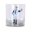 Blue and White Jockey Rocks Glass