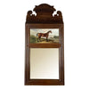 Wood Framed Mirror with Print of 