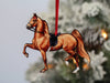 Saddlebred Horse Ornament - Chestnut Saddle Seat Horse