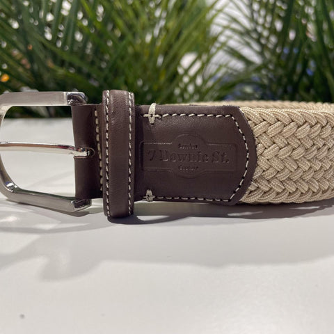 Brighton Eagle & Sun Etching Brown Leather Belt  30604