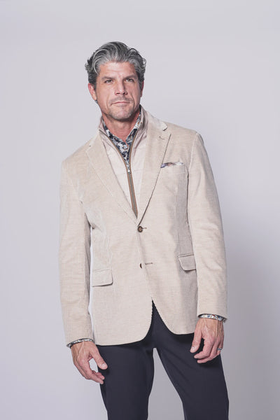 7 Downie Lorenzo Bib Jacket In Beige FW25
